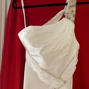 Flash by MacDuggal White Gown